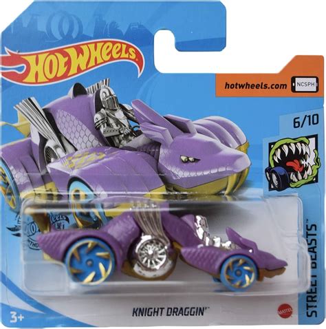 Amazon Hot Wheels Knight Draggin Street Beasts Purple Short Card Toys Games