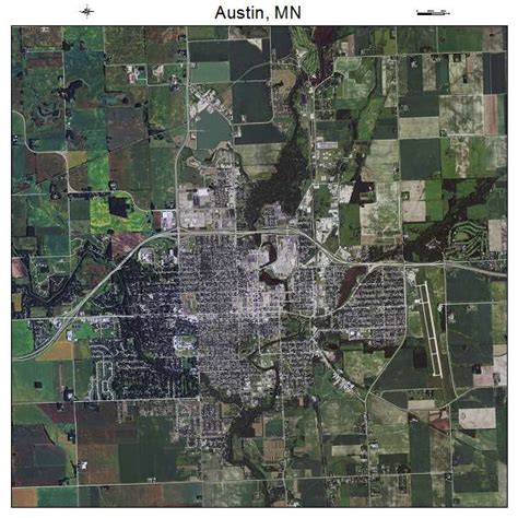 Aerial Photography Map of Austin, MN Minnesota