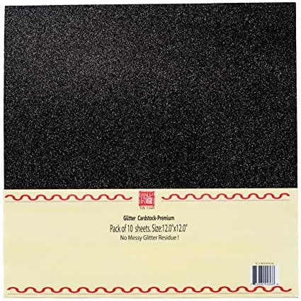 Buy Yzh Crafts Glitter Cardstock Paper No Shed Shimmer Glitter Paper