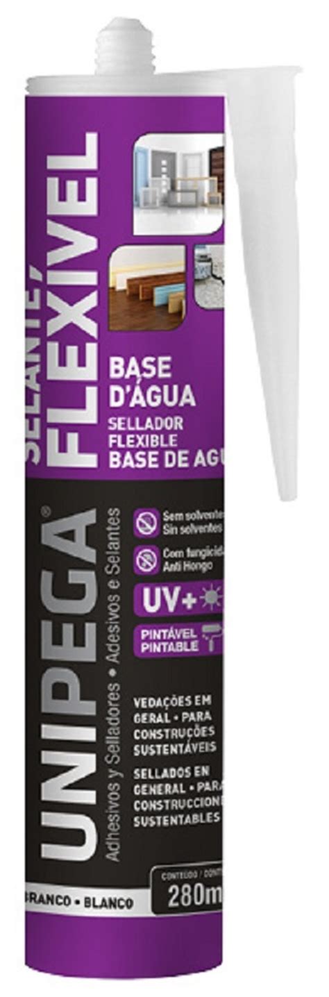 UNIPEGA ACRILICO FLEXIBLE BLANCO B AGUA CARTUCHO 280ML A S JS