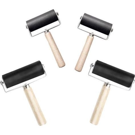 Eachpt Rouleaux Encreur De Peinture Rouleau Dimpression Pcs Brayer