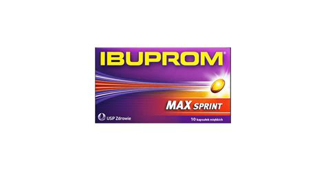 Ibuprom Max Sprint 10 kapsułek ulotka cena i opinie Apteka