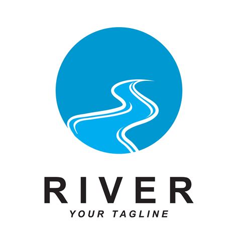 River Logo Vector With Slogan Template 17118834 Vector Art At Vecteezy