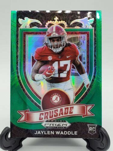 2021 Panini Prizm Draft Picks Football Crusade Jaylen Waddle Green