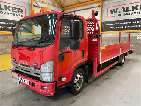 ISUZU FORWARD NPR 7 5 TONNE EURO 5 DROPSIDE BEAVERTAIL FLATBED In