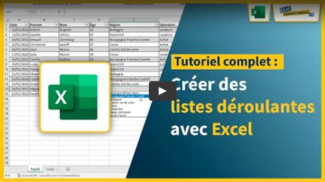 Tutoriel Excel Comment créer des listes déroulantes sur Excel