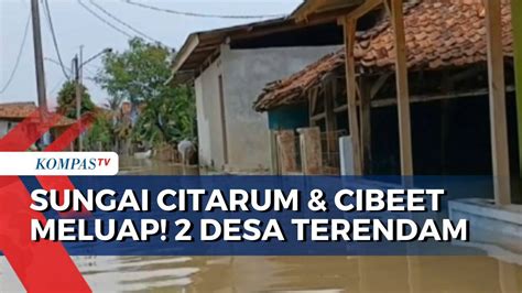 Ratusn Warga Karawang Terdampak Banjir Dari Luapan Sungai Citarum Dan