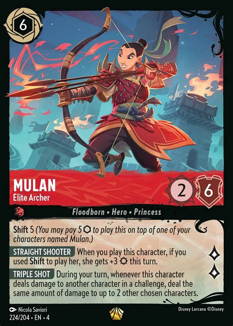 Mulan Elite Archer Lorcana Card Lorcana Gg