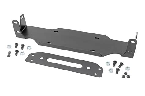 Winch Mounting Plate Modular Steel Oe Bumper Jeep Wrangler Jl 18 23