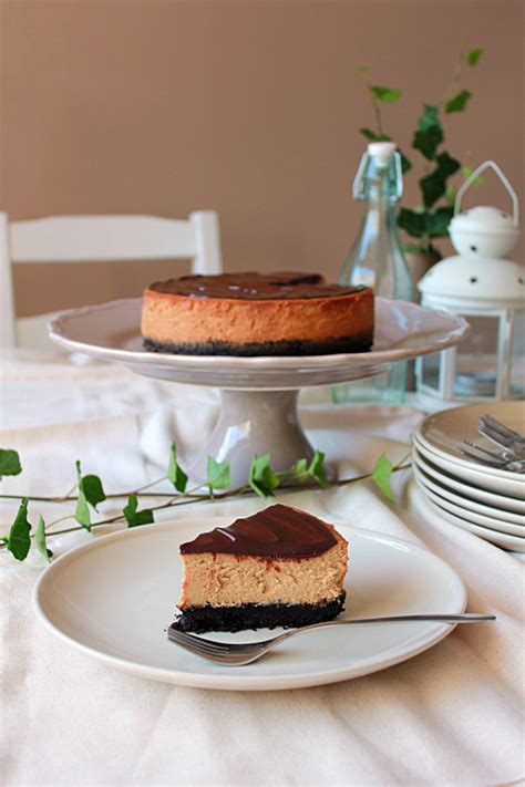 Espresso Cheesecake With Chocolate Ganache Oh Sweet Day Blog