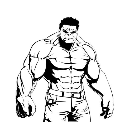 Marvel Comics Hulk Marvel Avengers Clipart Black And White Black