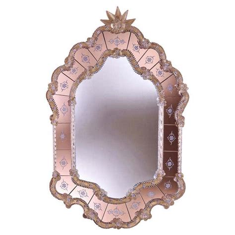 Fantastic Murano Glass Mirror For Sale At 1stdibs