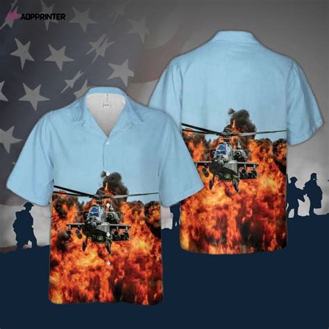 Us Army Bell Uh Huey Hawaiian Shirt Aopprinter