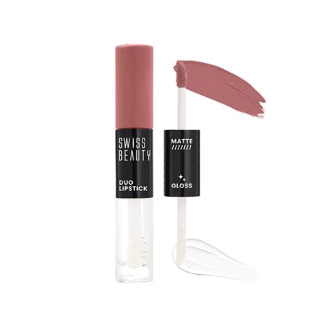 Buy Swiss Beauty Duo Lipstick Barely Nude Ml Online At Discounted Price Netmeds