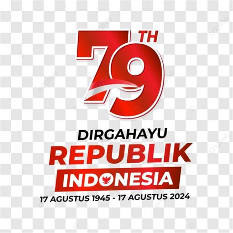 Greeting Card Of Indonesian Independence 2024 With Logo Hut Ri 79 Vector Independence 79 2024