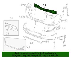 Gmc Terrain Front Bumper Fascia Energy Absorber Gm