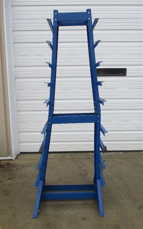 Vestil Dshz 4 Double Sided Horizontal Bar Rack Steel 2600 Lbs