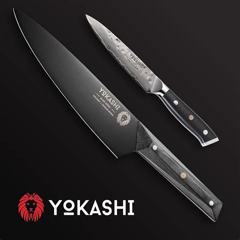 Yokashi Cuchillo De Pelar De Acero Damasco De Capas De Pulgadas Y