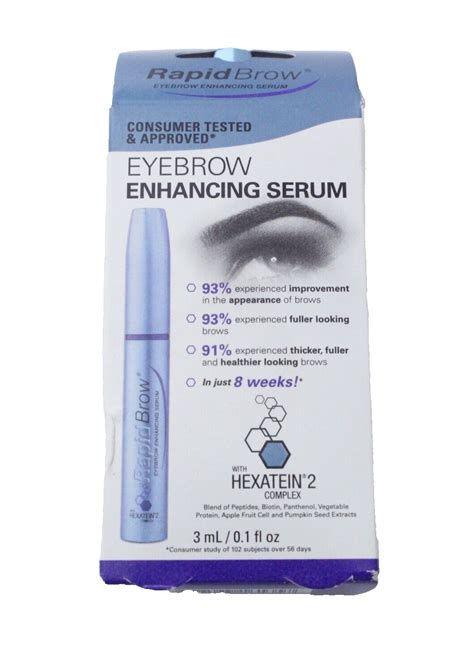 Rapidbrow Eyebrow Enhancing Serum 3ml 01 Oz Exp 72026 786563161357 Ebay