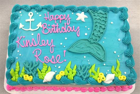 Mermaid Sheet Cake