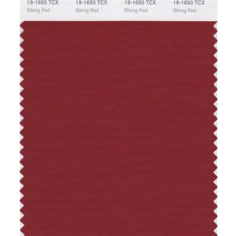 Pantone Tcx Swatch Card Biking Red Design Info