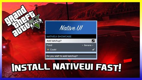 How To Install Nativeui In Gta 5 Fast And Easy Gta 5 Mods Youtube