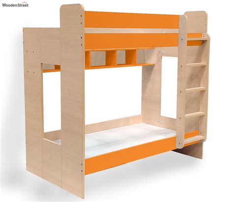 Buy Flexi Double Decker Bunk Bed With Ladder Orange At 25 Off Online Wooden Street