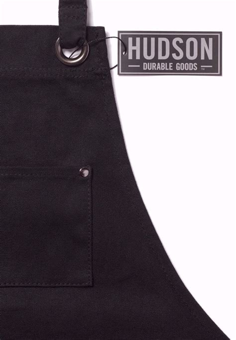 Hudson Durable Goods Deluxe Edition Waxed Canvas Shop Apron Black