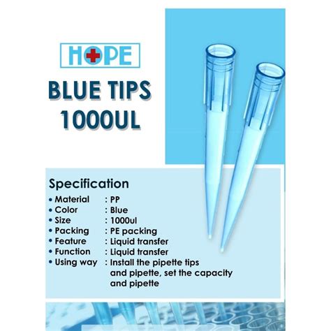 Jual Hope Blue Micropipette Tips Ul Micropipet Tip Biru Isi