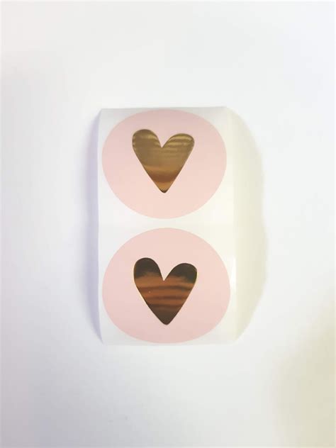 Roze Goud Hart Sluitstickers Bedels Meer