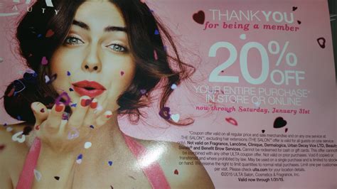 Ulta 20 off coupons are available for a limited time today 3