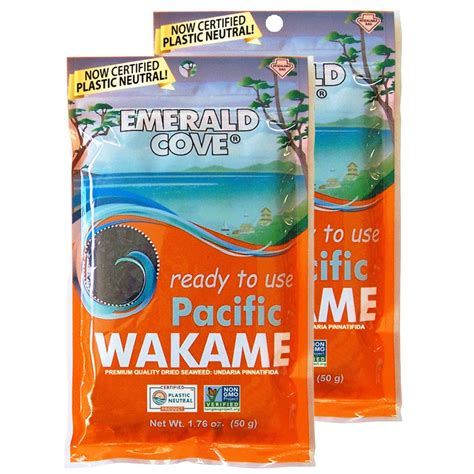 Emerald Cove Pacific Wakame Algas Secas Para Sopa De Miso Ensalada De