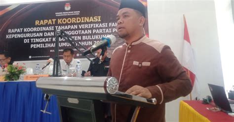 KPU Bulukumba Gelar Rakor Verifikasi Faktual Parpol Pemilu 2024