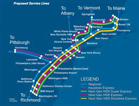 Potomac Express Amtraks Vision For High Speed Rail In The Northeast