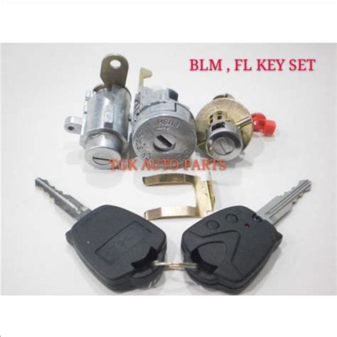 Proton Saga Blm Flx Fl Starter Key With Door Key Bonnet Key Lock Set