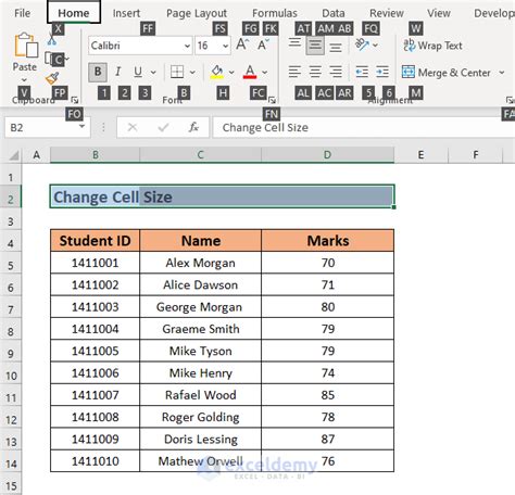 How To Change Cell Size On Sheets Templates Sample Printables