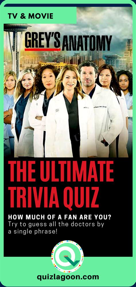 Can You Guess A Greys Anatomy Doctor By A Single Phrase Greys Anatomy Quiz Greys Anatomy