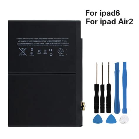 Original Battery For Apple Ipad Air 2 A1547 7340mah Replacement Battery For Ipad 6 Air 2 A1566