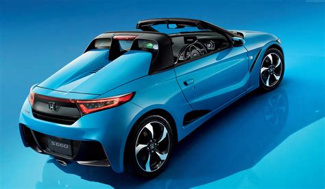 Honda S660 Future Car Blue Tokyo Motor Show 2015 Concept Hd