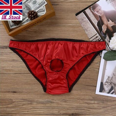 Lingerie Underwear Satin Tanga Bikini Briefs Panties Knickers