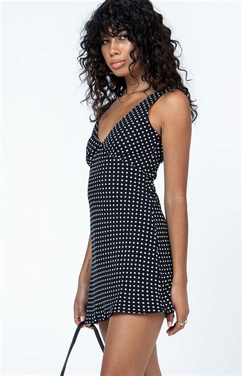 Princess Polly Black And White Nellie Mini Dress Pacsun