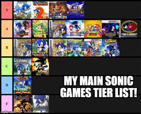 Sonic Tier List Imgflip