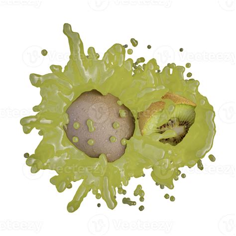 Realistic 3d Render Of Kiwi Fruit Best For Commercial And Design