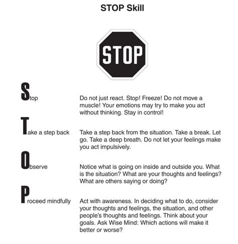 Printable Dbt Stop Skill Printable Jd