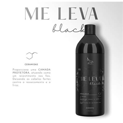 Kit Progressiva Zap Me Leva Black 1L Perfumaria Lumi Store