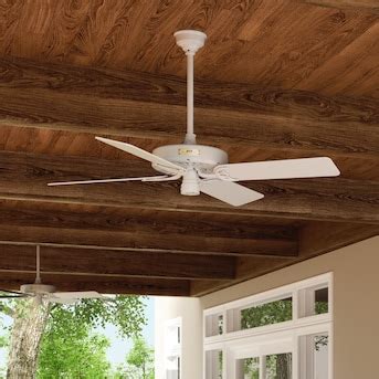 Hunter Original 52-in White Indoor/Outdoor Ceiling Fan (5-Blade) in the ...