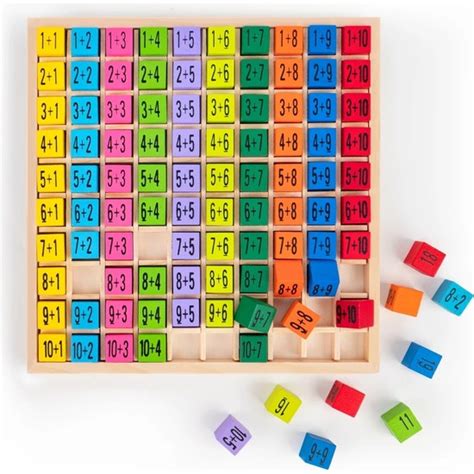 JM32 Ekleme Stili Robotime Montessori Eğitici Ahşap Matematik