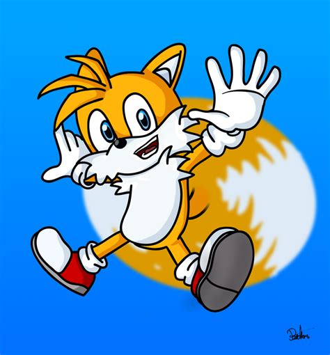 Tails flying by Megamag on DeviantArt