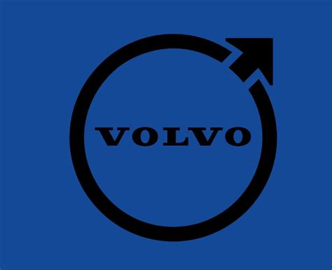 Volvo Logo Brand Car Symbol With Name Black Design Swedish Automobile