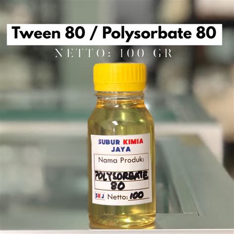 Jual Polysorbate 80 Tween 80 Kota Bandung Subur Kimia Jaya